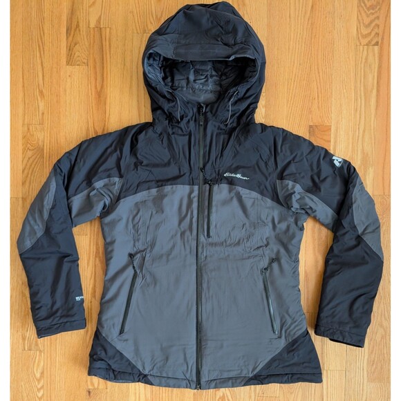 Eddie Bauer Jacket Womens Large Grey First Ascent Weatheredge Plus Rain Coat - Picture 1 of 11